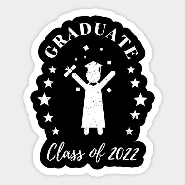 Graduate Class Of 2022 Graduation Fun Sticker by Foxxy Merch